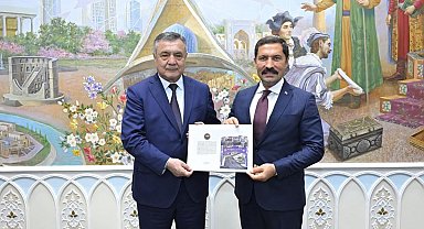 Hatay Valisi Masatlı, Özbekistan Ali Meclisi Yasama Meclisi Başkanı İsmailov ile görüştü