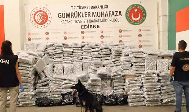 Kapıkule’de 810 kilogram esrar ele geçirildi