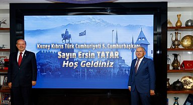 KKTC 5. Cumhurbaşkanı Ersin Tatar'dan Kayseri'ye