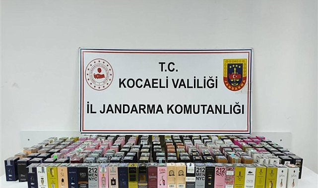 Kocaeli'de 3,2 milyon liralık kaçak parfüm ele geçirildi
