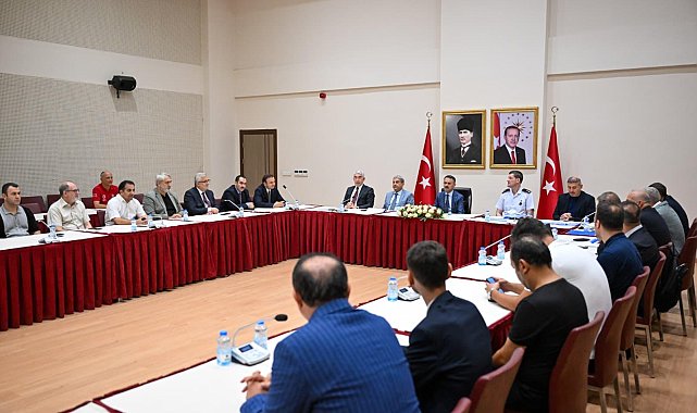 Milli Müsabaka İl Spor Güvenlik Kurulu Toplantısı, Vali Aktaş başkanlığında yapıldı