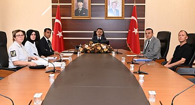Okul Güvenliği Değerlendirme Toplantısı, Vali Aktaş başkanlığında yapıldı