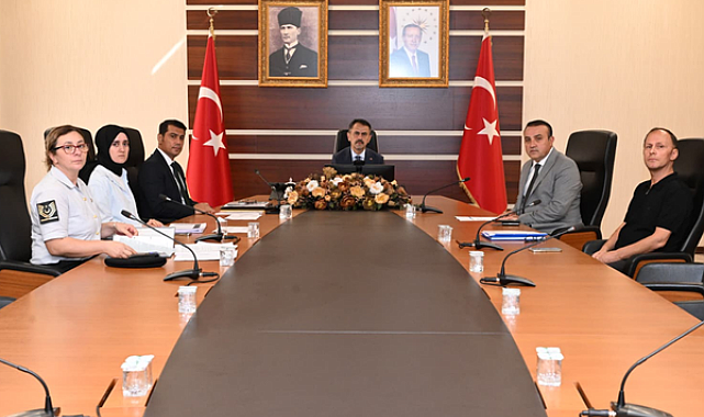 Okul Güvenliği Değerlendirme Toplantısı, Vali Aktaş başkanlığında yapıldı