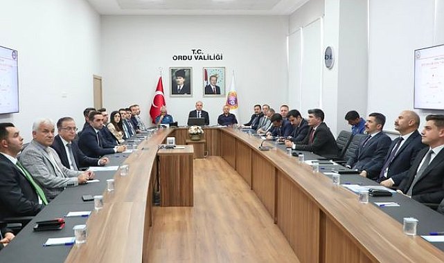 Ordu'da İl Güvenlik ve Asayiş Koordinasyon Toplantısı düzenlendi