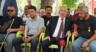 Özdağ'dan gazilere destek ziyareti: Türk milletini uyarmaya devam edeceğiz