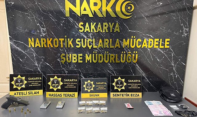 Sakarya'da 4 ayrı uyuşturucu operasyonunda 2 şüpheli tutuklandı