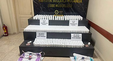 Sakarya’da 50 bin 792 sentetik ecza ele geçirildi