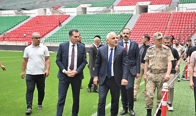 Vali Zorluoğlu Diyarbakır Stadı’ndaki çalışmaları inceledi