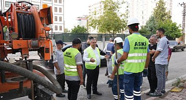 ASKİ’den kış hazırlığı kapsamında kanal hatlarında temizlik