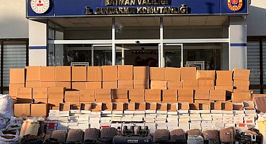 Batman’da kaçakçılık operasyonunda 800 bin boş makaron ve 524 kilogram tütün ele geçirildi