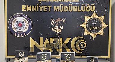 Çanakkale'de 844 gram narkotik madde ele geçirildi