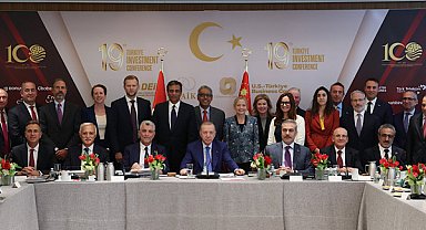 Erdoğan, New York'ta iş insanlarıyla bir araya geldi