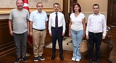 İzmit Alikahya Mahalle Muhtarları'ndan Vali Aktaş'a ziyaret