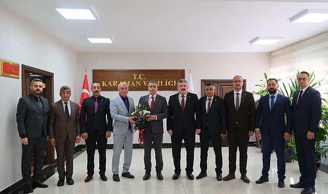 Karaman’da Ahilik Haftası etkinlikleri öncesi Vali Çiçek’e ziyaret