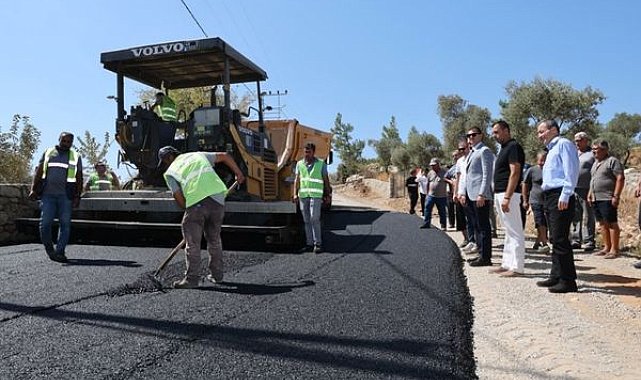 Mandalinci, Çamlık’taki asfalt çalışmalarını inceledi