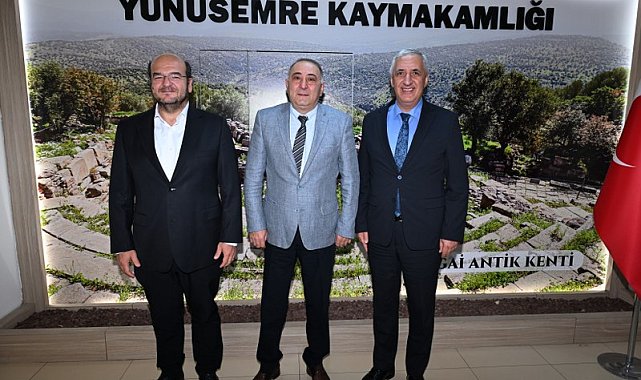 MASKİ’den Şehzadeler ve Yunusemre kaymakamlarına hayırlı olsun ziyareti