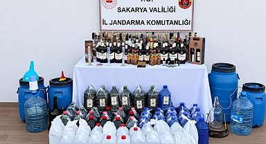 Sakarya’da kaçak alkol operasyonu düzenlendi