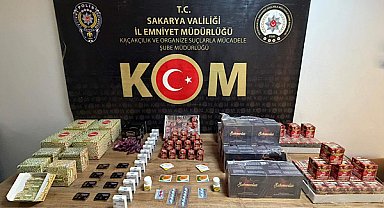 Sakarya'da kaçak ürün operasyonlarında 2 şüpheli yakalandı