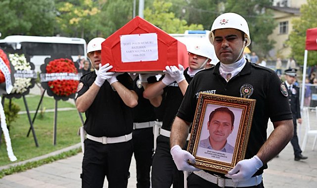 Şehit polis memuru Batuhan Sarıyalçınkaya, Şebinkarahisar’da toprağa verildi