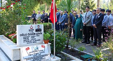 Aliağa'da , şehit Oğuz Özgür Çevik 10. yılında anıldı