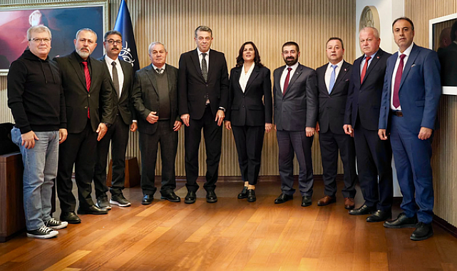 Aydın Esnaf ve Sanatkarlar Odaları Birliği’nden Başkan Özlem Çerçioğlu’na ziyaret