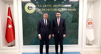 Başkan Tugay, Bakan Kurum'la görüştü