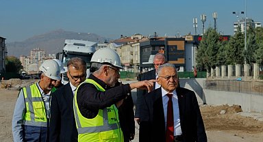 Belediye Başkanı Büyükkılıç, Kartal Kavşağı çalışmalarını inceledi