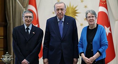 Cumhurbaşkanı Erdoğan, bilim insanı Aziz Sancar’ı kabul etti