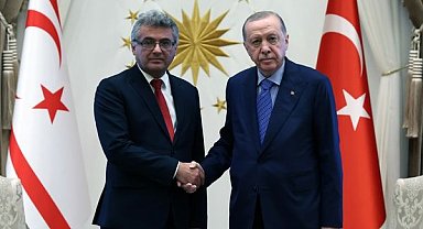 Cumhurbaşkanı Erdoğan, KKTC Cumhurbaşkanı Erhürman ile görüştü