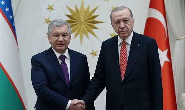 Cumhurbaşkanı Erdoğan, Özbekistan Cumhurbaşkanı Mirziyoyev ile görüştü