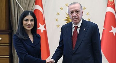 Cumhurbaşkanı Erdoğan, Saida Mirziyoyeva’yı kabul etti