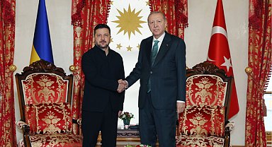 Cumhurbaşkanı Erdoğan, Ukrayna Devlet Başkanı Zelenski ile görüştü