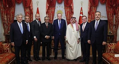 Erdoğan, R4+E3 toplantısı kapsamında Türkiye’ye gelen dışişleri bakanlarını kabul etti