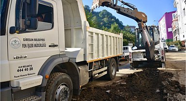 Giresun Belediyesi ekipleri şehir genelinde çalışmalarını sürdürüyor