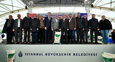 İBB’den çiftçilere 116 ton yem bitkisi tohumu ve hasat makinesi desteği