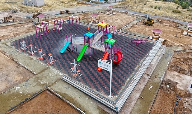 Kayseri Büyükşehir Belediyesi, Çatakdere’de sosyal yaşam alanı oluşturuyor