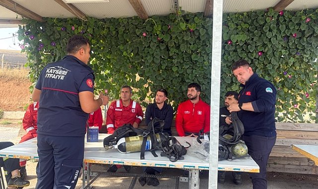 Kayseri İtfaiyesi, TPAO personeline 15 gün eğitim verdi