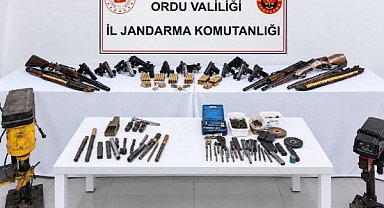 Ordu'da çok sayıda mühimmat ele geçirildi