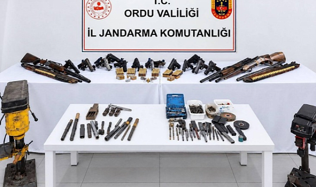 Ordu'da çok sayıda mühimmat ele geçirildi