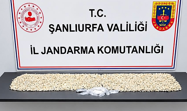 Şanlıurfa’da 14 bin 410 Captagon hap ele geçirildi