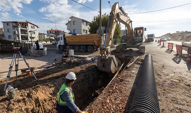 Urla’da 160 milyon liralık yağmur suyu altyapı yatırımında sona gelindi