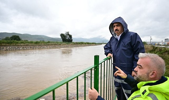 Yıldırım Belediyesi sağanak sonrası çalışma başlattı