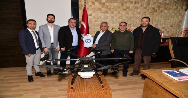 AKÜ Drone Takımı'ndan Başkan Zeybek’e Ziyaret