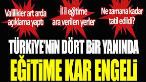 Eğitime kar engeli