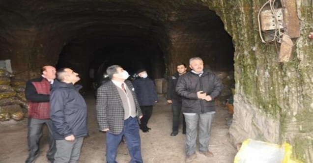 Kaymakam Tortop, Doğal soğuk hava depoları inceledi