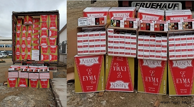Polis dorse dolusu kaçak makaron ele geçerdi