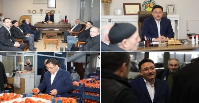 Vali Çiçek, Hal Esnafıyla Bir Araya Geldi