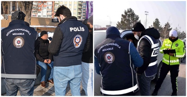 Düzensiz göçmenlere polis denetimi
