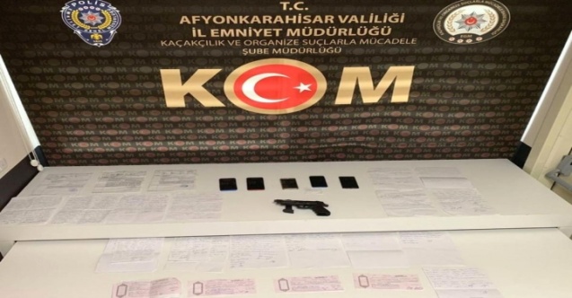 Afyon’da tefeci operasyonu, 6 kişi gözaltında