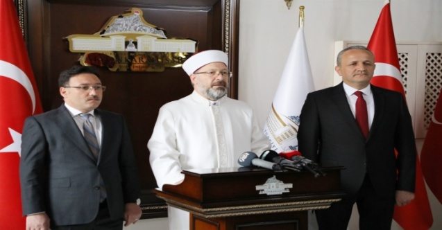 Diyanet İşleri Başkanı Prof. Dr. Ali Erbaş, Vali Gökmen Çiçek’i Ziyaret Etti